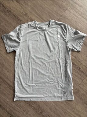 The North Face Light Gray Short Sleeve Logo Tee